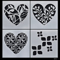 jags-mumbai Stencil Stencil Plastic 6x6 4Pcs Set