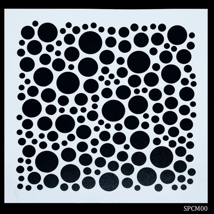 Drawing Stencil Plastic Card Model Mix Design 8x8 - Unleash Your Creativity with Versatile Drawing Stencil Patterns!
