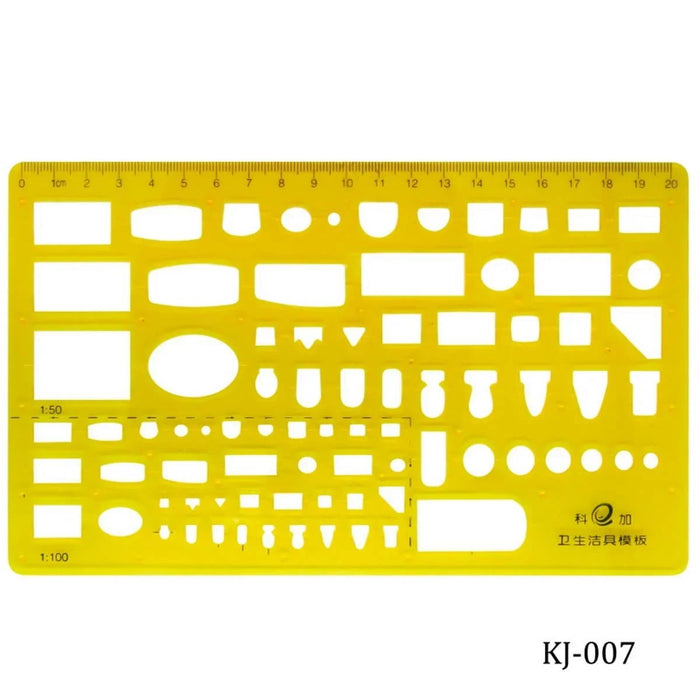 Drawing Stencil Plot Model Accurate Template - Contain 1 Unit