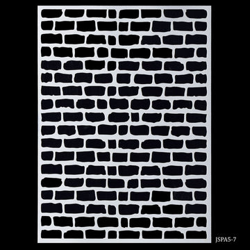 Wall Stencil Designs of Brick pattern for Walls (JSPA5-7)
