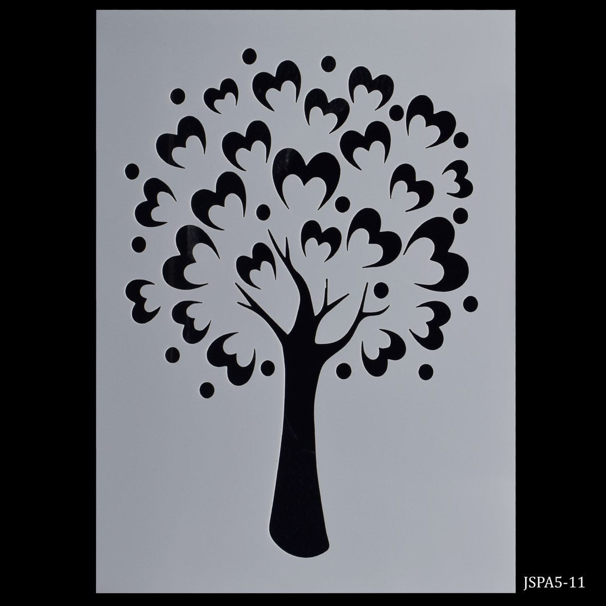 jags-mumbai Stencil Whispering Woods: Stencil Plastic A5 Size Tree Design for Nature-Inspired Artistry