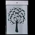 jags-mumbai Stencil Whispering Woods: Stencil Plastic A5 Size Tree Design for Nature-Inspired Artistry