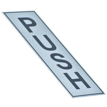 Push Sticker Aluminum