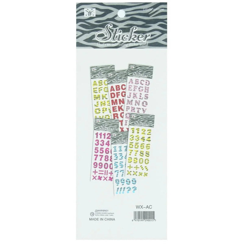 jags-mumbai Stickers Sticker Foam Glitter Cutout 0-9 Small WX-ACM09