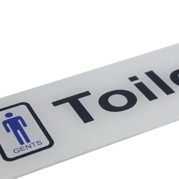 Sticker White Gents Toilets
