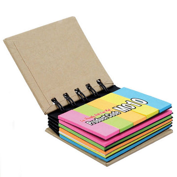 EcoFriendly Aesthetic Note-Pad Diary With Sticky Notes- easy to carry