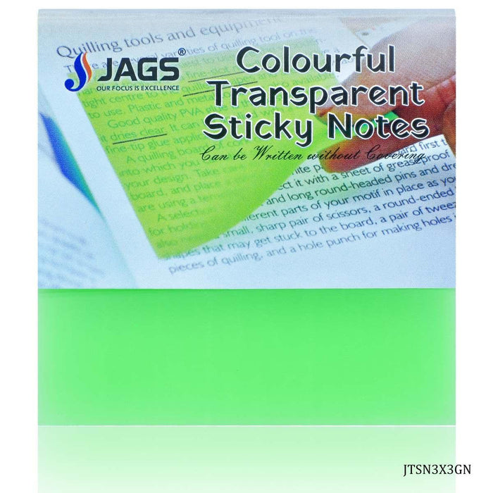 Viral Transparent Sticky Notes I 3x3 Inches I 50 Sheets