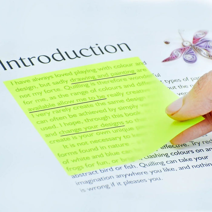 Viral Transparent Sticky Notes I 3x3 Inches I 50 Sheets