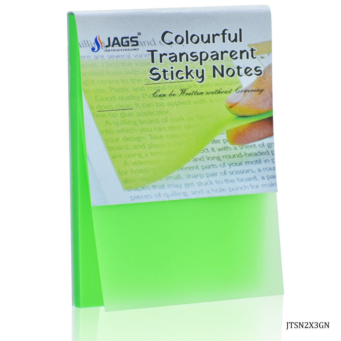 Transparent sticky notes, clear and see-through