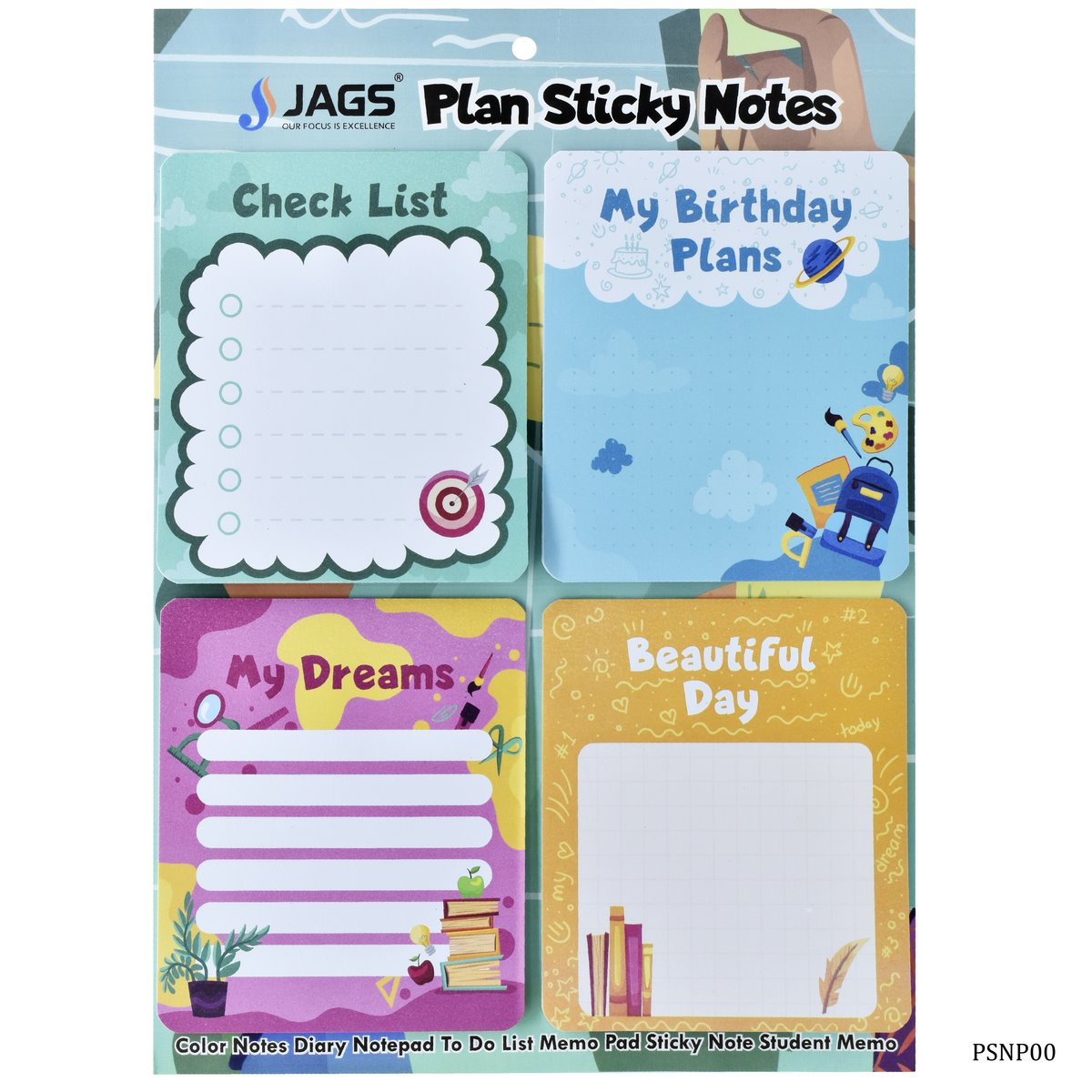 jags-mumbai Sticky Notes Plan Sticky Notes Pad 4x5