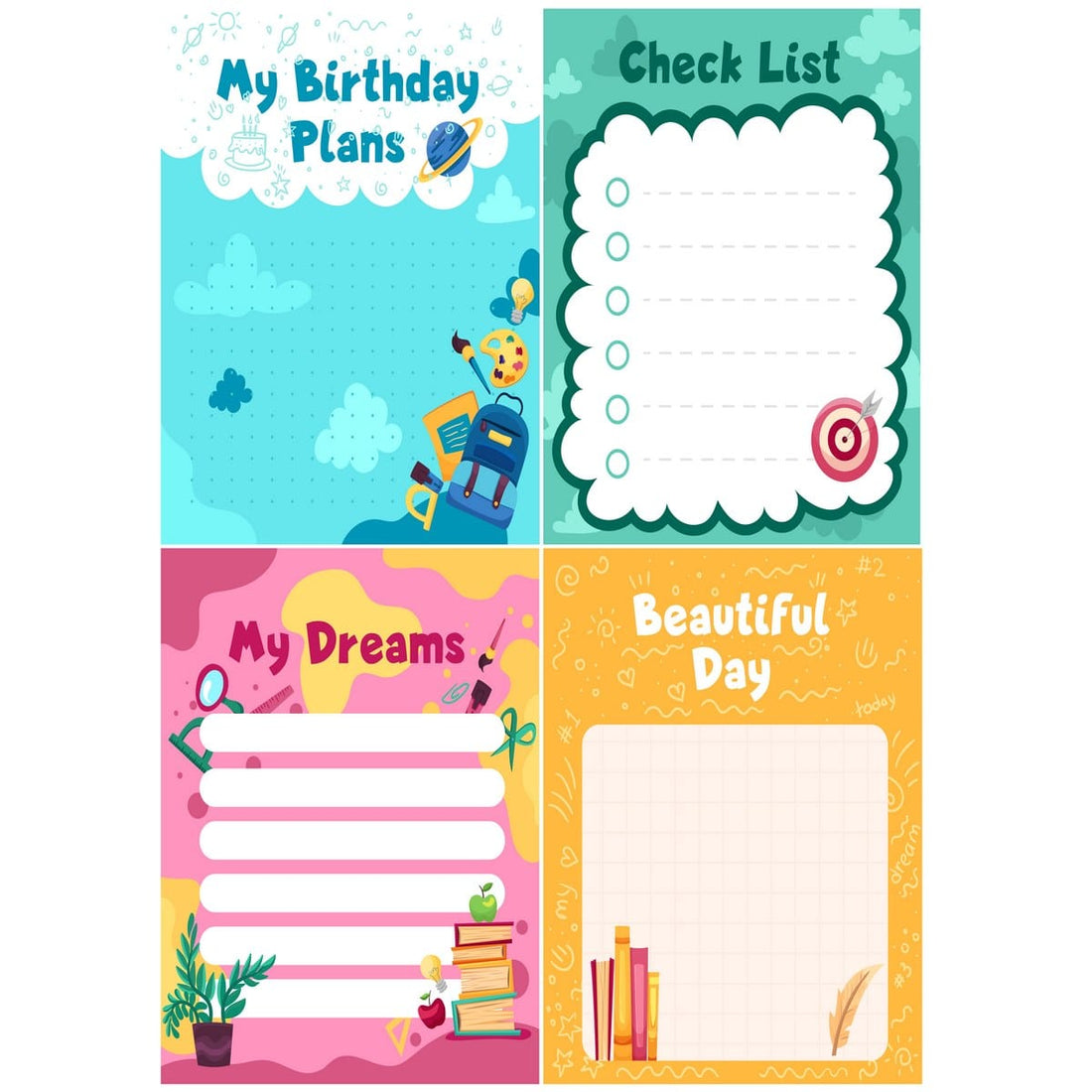 jags-mumbai Sticky Notes Plan Sticky Notes Pad 4x5