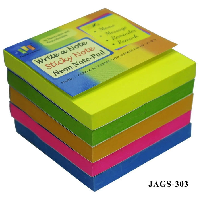 Sticky Note Pad Neon
