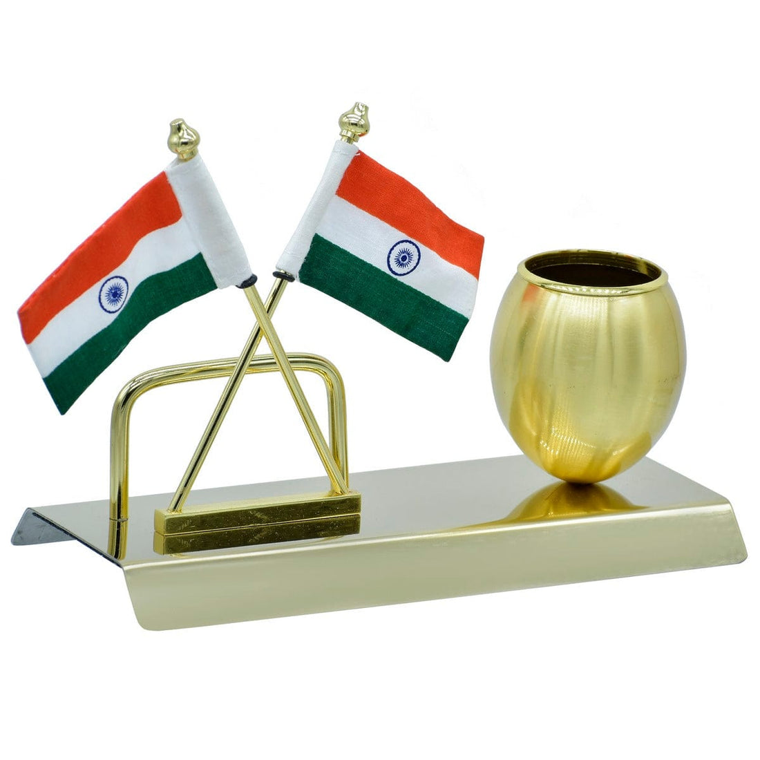 jags-mumbai Table Top Flags desktop flag with pen stand & visiting card Holder