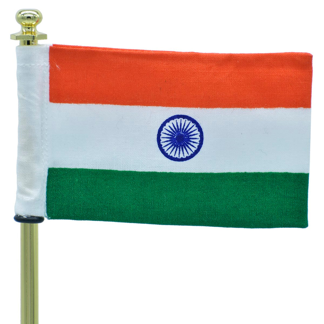 jags-mumbai Table Top Flags "Elegant Desktop Flag: Long Golden 7.5 inch - TT662GD"