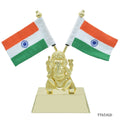 jags-mumbai Table Top Flags Table Top Big Ganesh With Flag Gold TT653GD