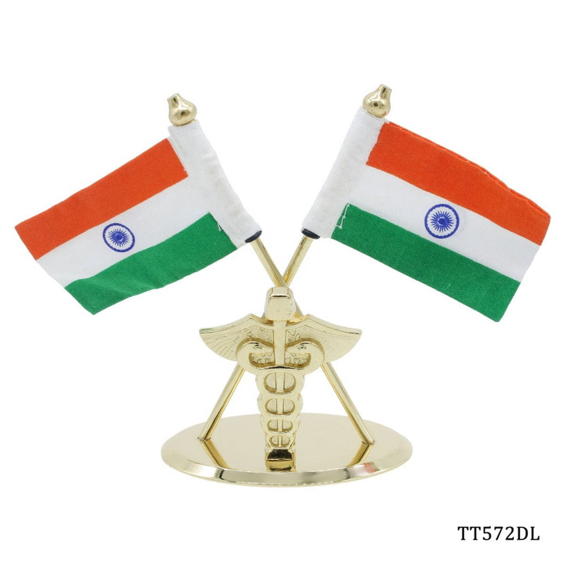 jags-mumbai Table Top Flags Table Top Cross Flag Golden With Dr Logo TT572DL