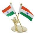 jags-mumbai Table Top Flags Table Top Cross Flag Golden With Dr Logo TT572DL