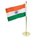 jags-mumbai Table Top Flags Table Top Flag Long Golden 11 Inch