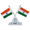 jags-mumbai Table Top Flags Table Top Ganesh With Flag Silver TT587SR