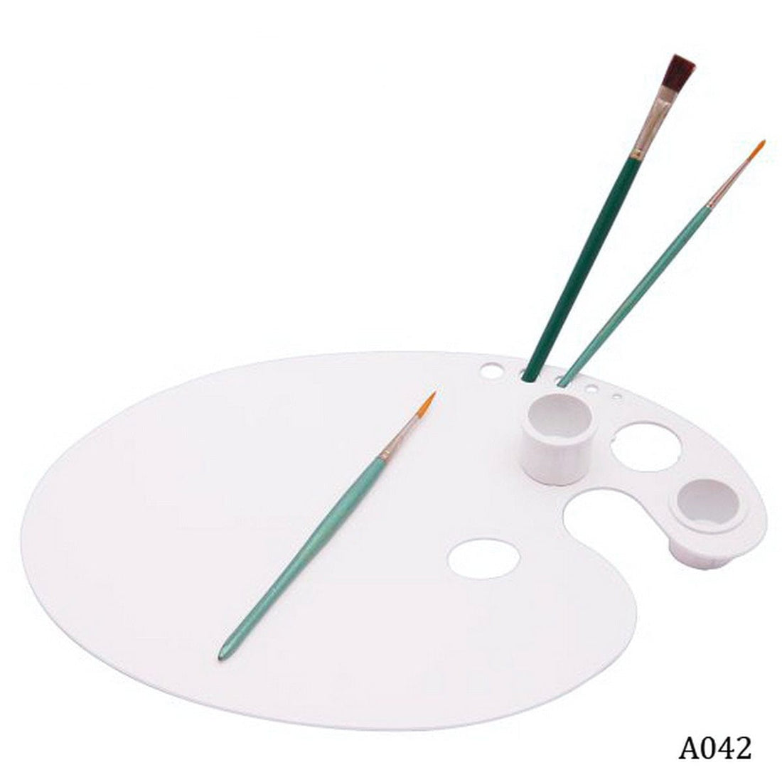 jags-mumbai Tape Colour Mixing Oil Plate With 2 Dippers