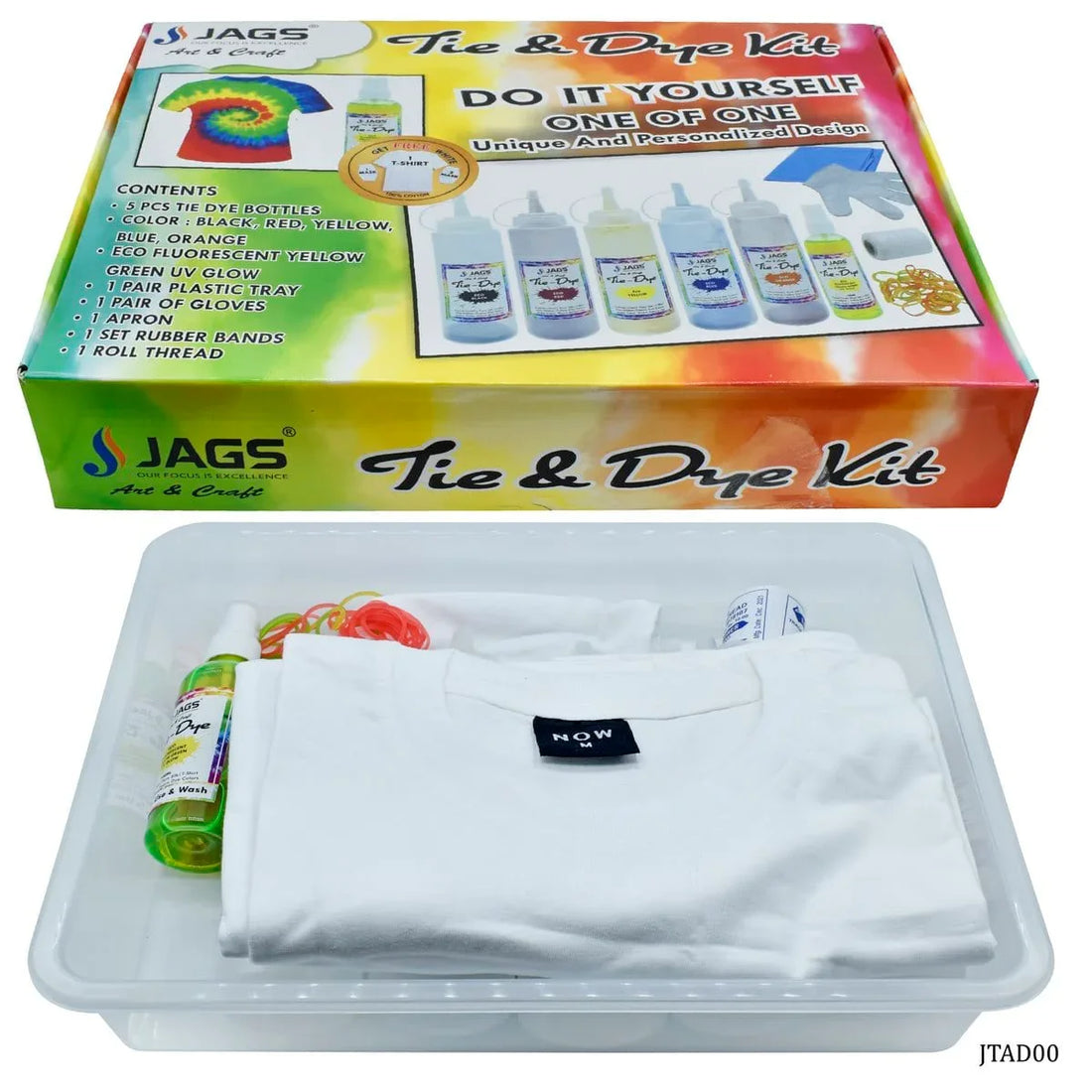 jags-mumbai Tie Dye Jags Tie and dye Set Of 5 + 1 JTAD00