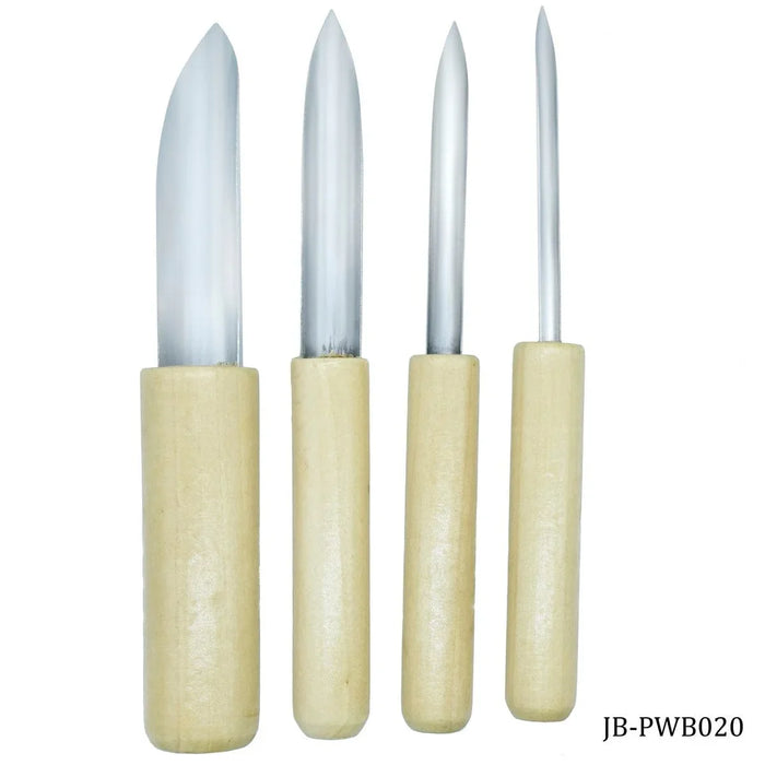 Craft Art Tools Set Wooden 4pcs Set Half JB-PWB020
