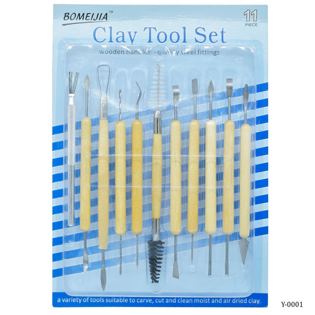 jags-mumbai Tools Craft Clay Tool Set 11pcs Wooden