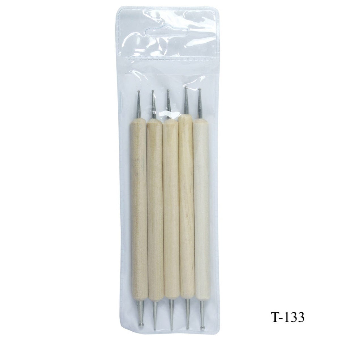 jags-mumbai Tools Emboss Tool 5 Pcs Set Wooden T-133