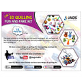 jags-mumbai Tools Jags 3in1 3D Quilling Fun and Fare Kit – Create Unique Crafts with Easy-to-Use Tools