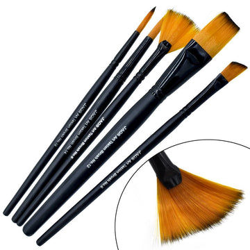 Jags Artist Brushes Synthetic Hair 5pcs Set - Essential Tools for Creative Expression