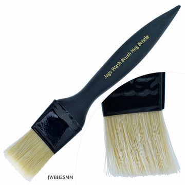 jags-mumbai Tools Jags Wash Brush Hog Bristle Black Handle 25MM - Premium Cleaning Tool for Professional Results