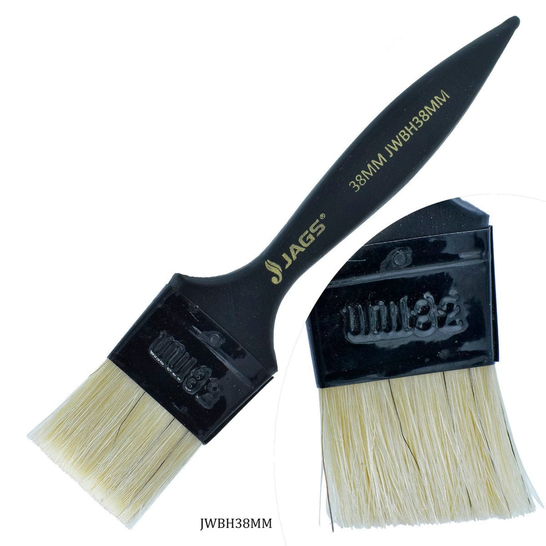 jags-mumbai Tools Jags Wash Brush Hog Bristle Black Handle 38MM - Powerful Cleaning Tool for Heavy-Duty Tasks