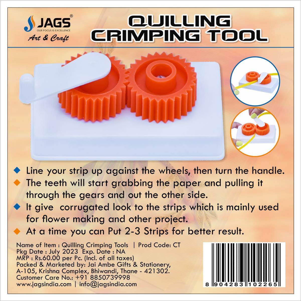 jags-mumbai Tools Quilling Crimping Tools