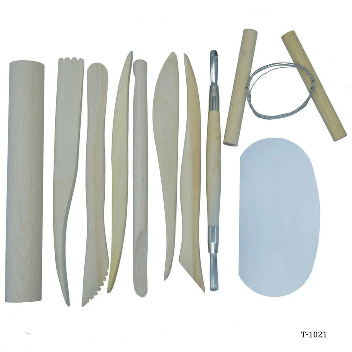 Wooden Craft Clay Tool Set Of 10Pics