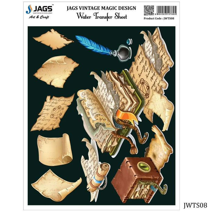 Jags Water Transfer Sheet Vintage Magic Des