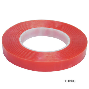 Double Sided Tape | Red | 2/3 Inch | 18mm | 50mtr