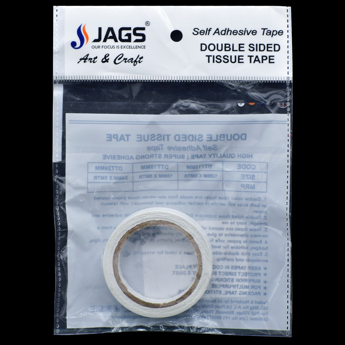 jags-mumbai Two way tape Double Sided Tissue Tape