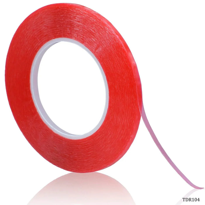 Tape Double Sided Red 4mm 50mtr
