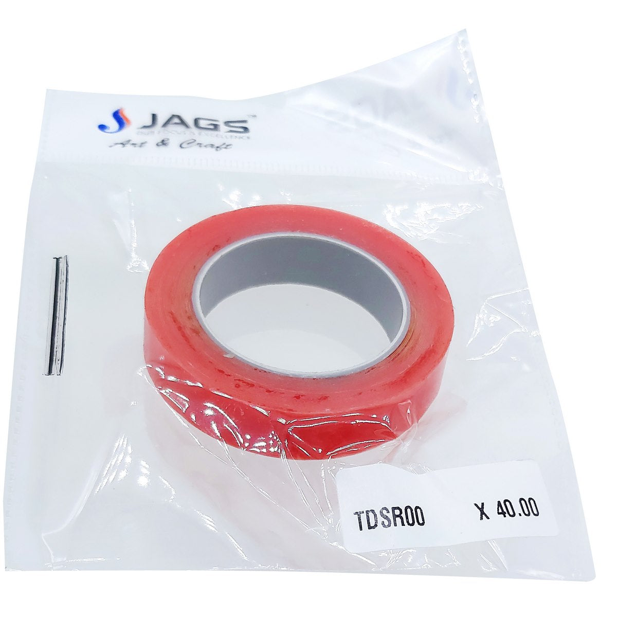 jags-mumbai Two way tape Tape Double Sided Red 5Mtr 12mm