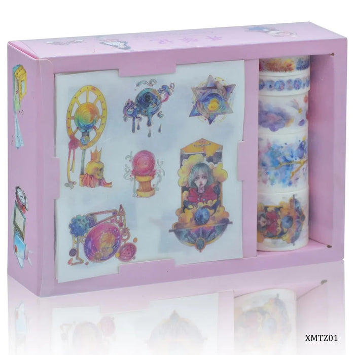 Craft Tape Washi 2M+10Pcs Box