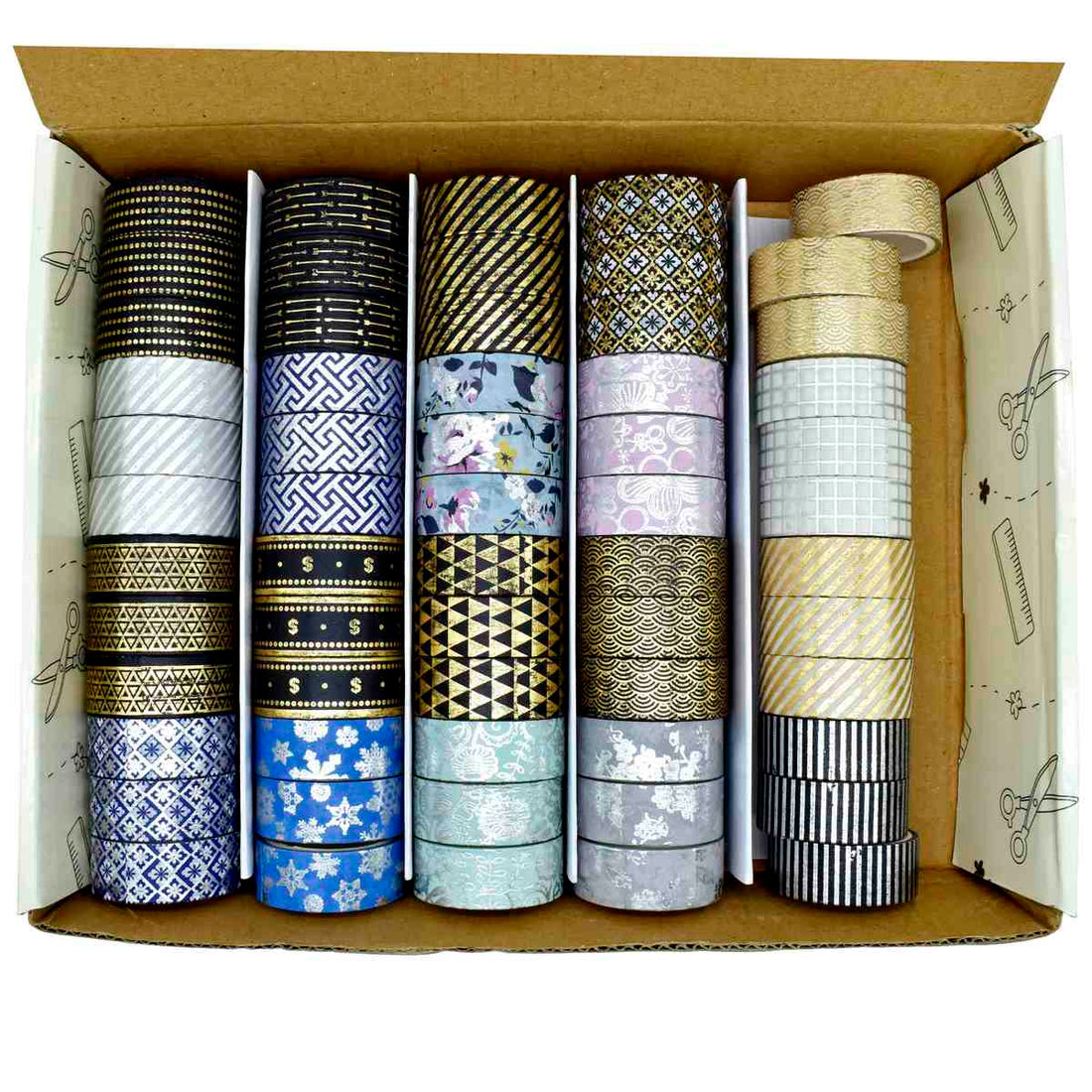 jags-mumbai Washi Tape Washi Tape 1.5CM*3M (60Pcs Box)