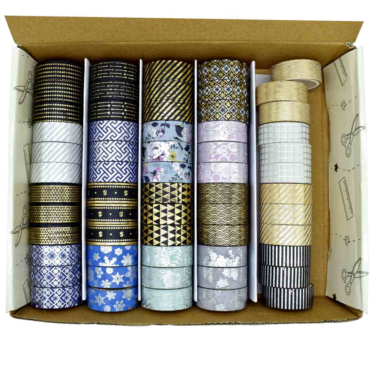 jags-mumbai Washi Tape Washi Tape 1.5CM*3M (60Pcs Box)