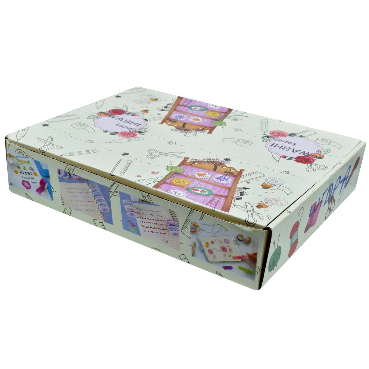jags-mumbai Washi Tape Washi Tape Box (60 Rolls of 1.5cm x 3m)