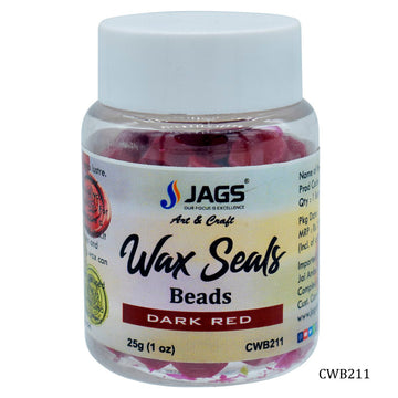 Craft Wax Seals Beads 25Gsm Dark Red