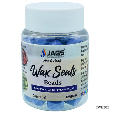 Wax Stamp Seal Beads metallic purple