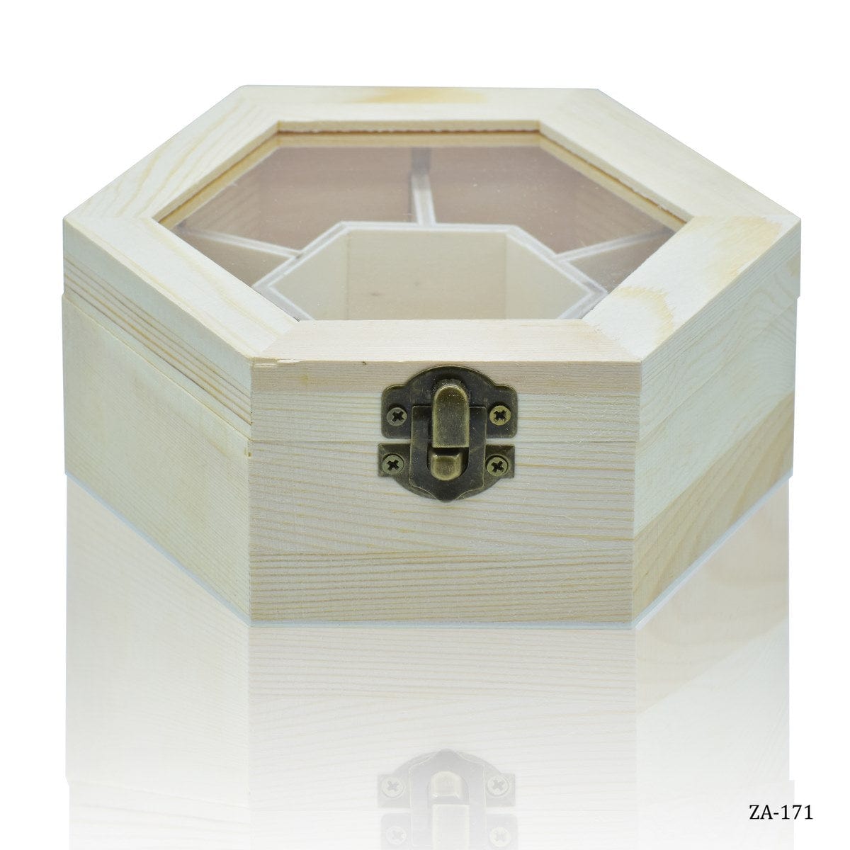 jags-mumbai Wooden box Hexagon Wooden Empty Box