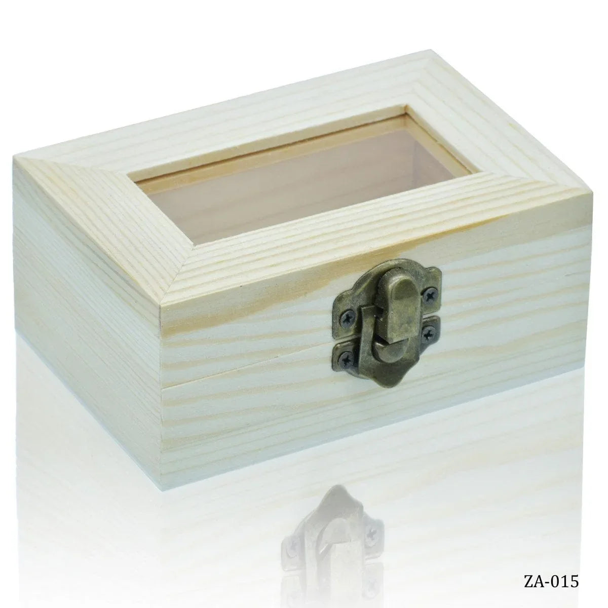MDF Wooden Box Small Top Window Rectangle – Inkarto