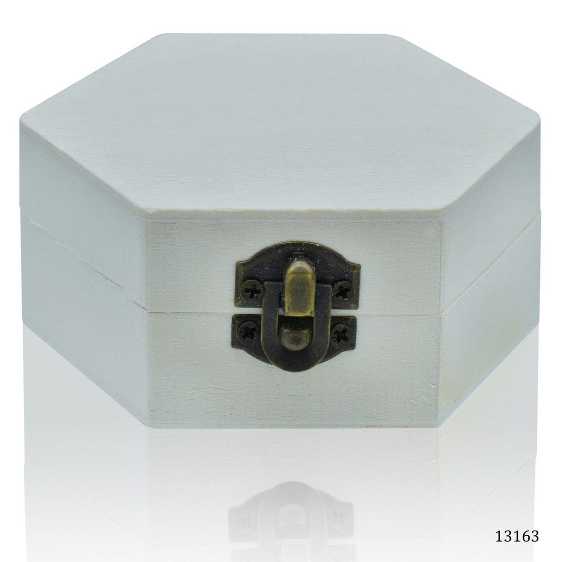 jags-mumbai Wooden Box Wooden Empty Box Small Hexagon