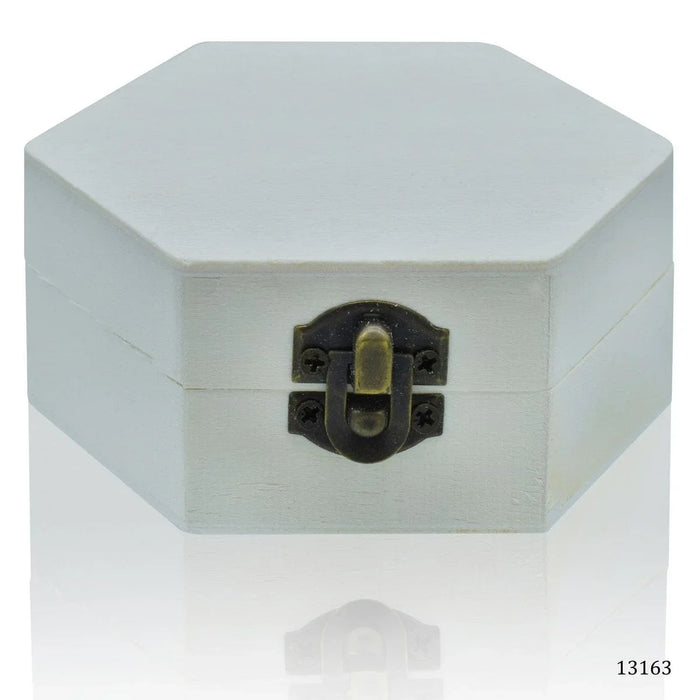 Wooden Empty Box Small Hexagon l Pack of 1