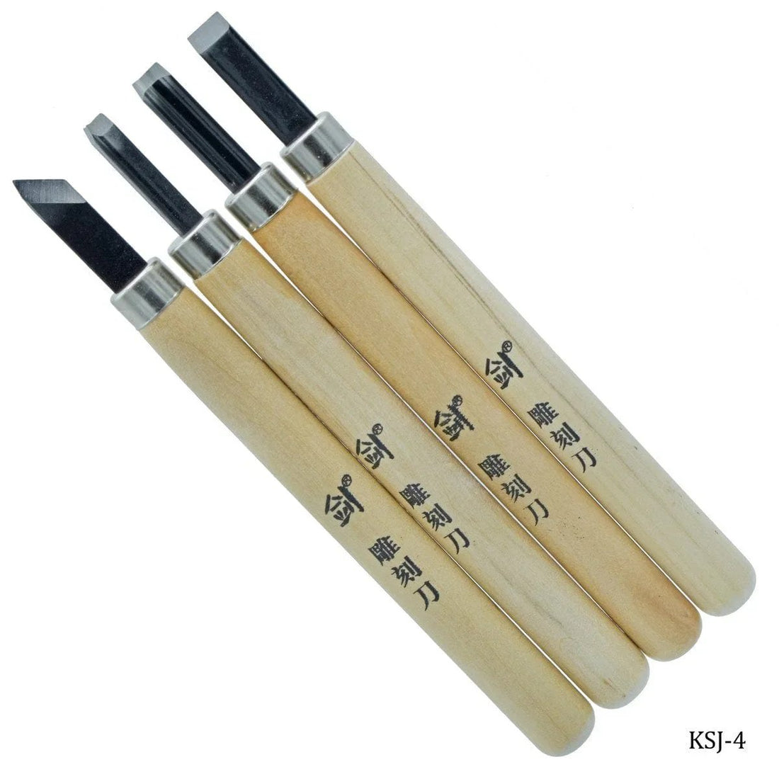 jags-mumbai Wooden & Plastic Box "Effortlessly carve your culinary masterpiece with our Knife Carving Set Wooden 4pcs Box Set KSJ-4"